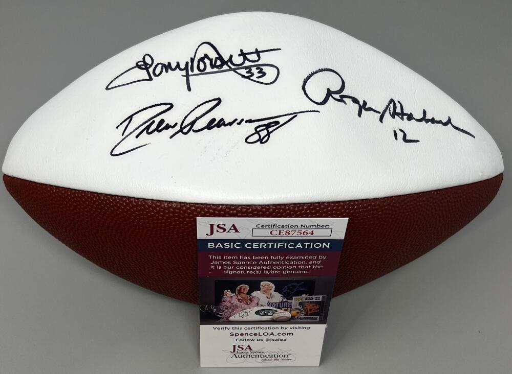 Roger Staubach Signed Autograph Dallas Cowboys Football JSA Authentic Image 1