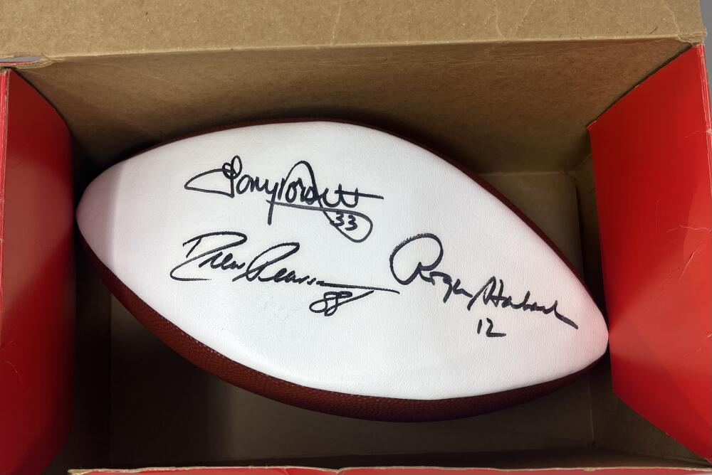 Roger Staubach Signed Autograph Dallas Cowboys Football JSA Authentic Image 3