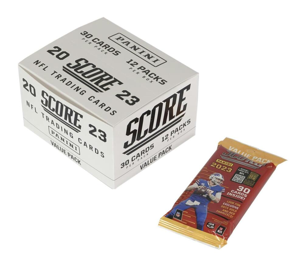 2023 Panini Score Football Jumbo Value 12-Pack Cello Box Image 2