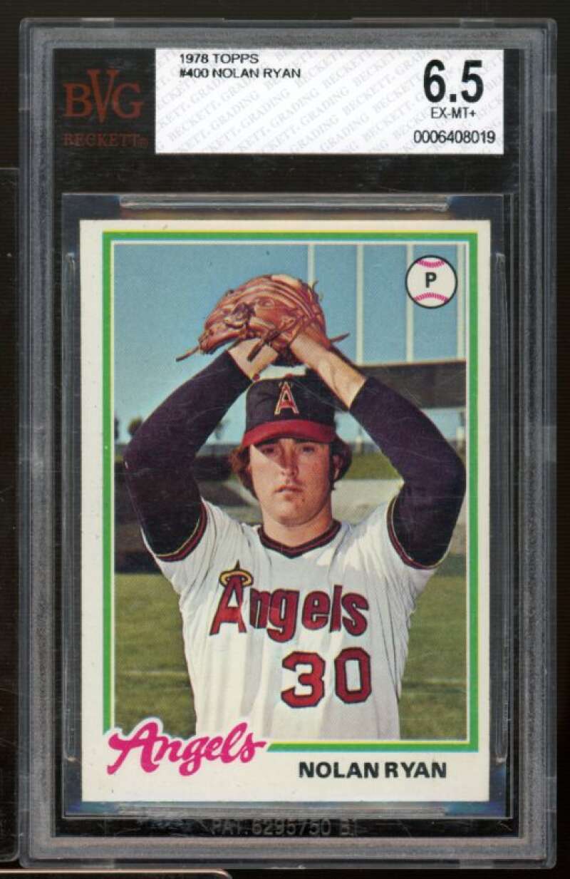 Nolan Ryan Card 1978 Topps #400 BGS BVG 6.5 Image 1