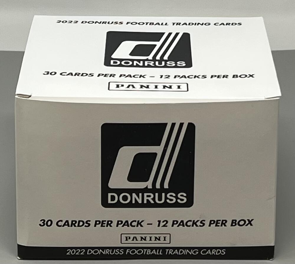 2022 Panini Donruss Football Jumbo Value Fat Pack 12-Pack Cello Box Image 1
