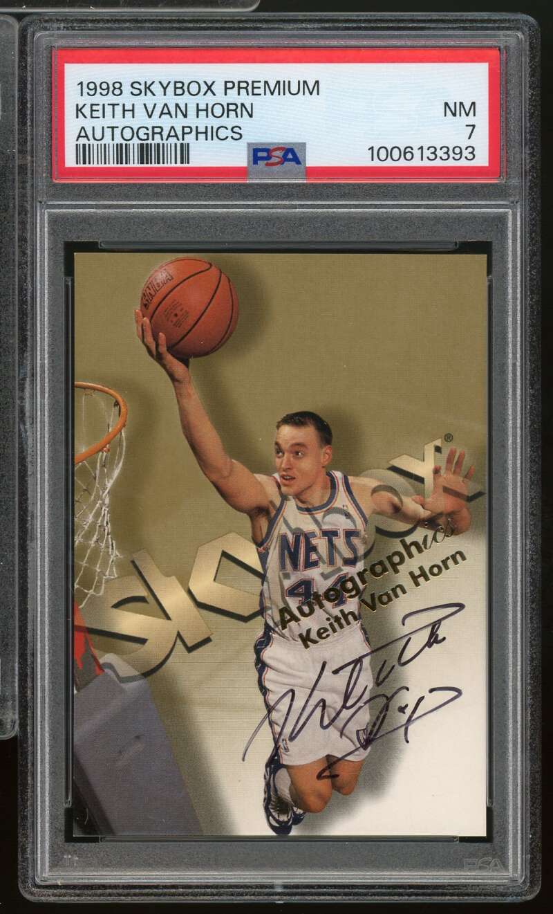 Keith Van Horn Card 1998-99 SkyBox Premium Autographics PSA 7 Image 1