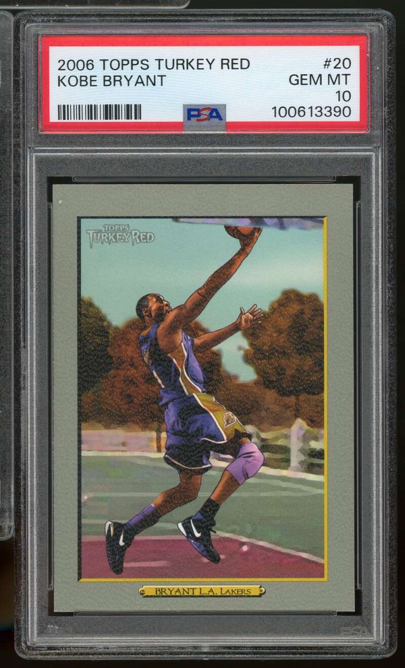 Kobe Bryant Card 2006-07 Topps Turkey Red #20 PSA 10 Image 1