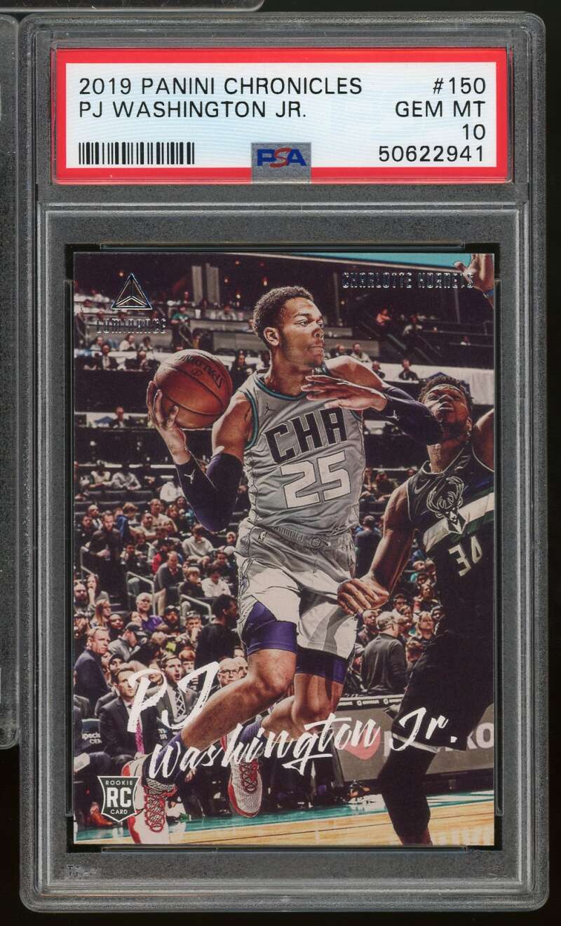 PJ Washington Jr. Rookie Card 2019-20 Panini Chronicles #150 PSA 10 Image 1