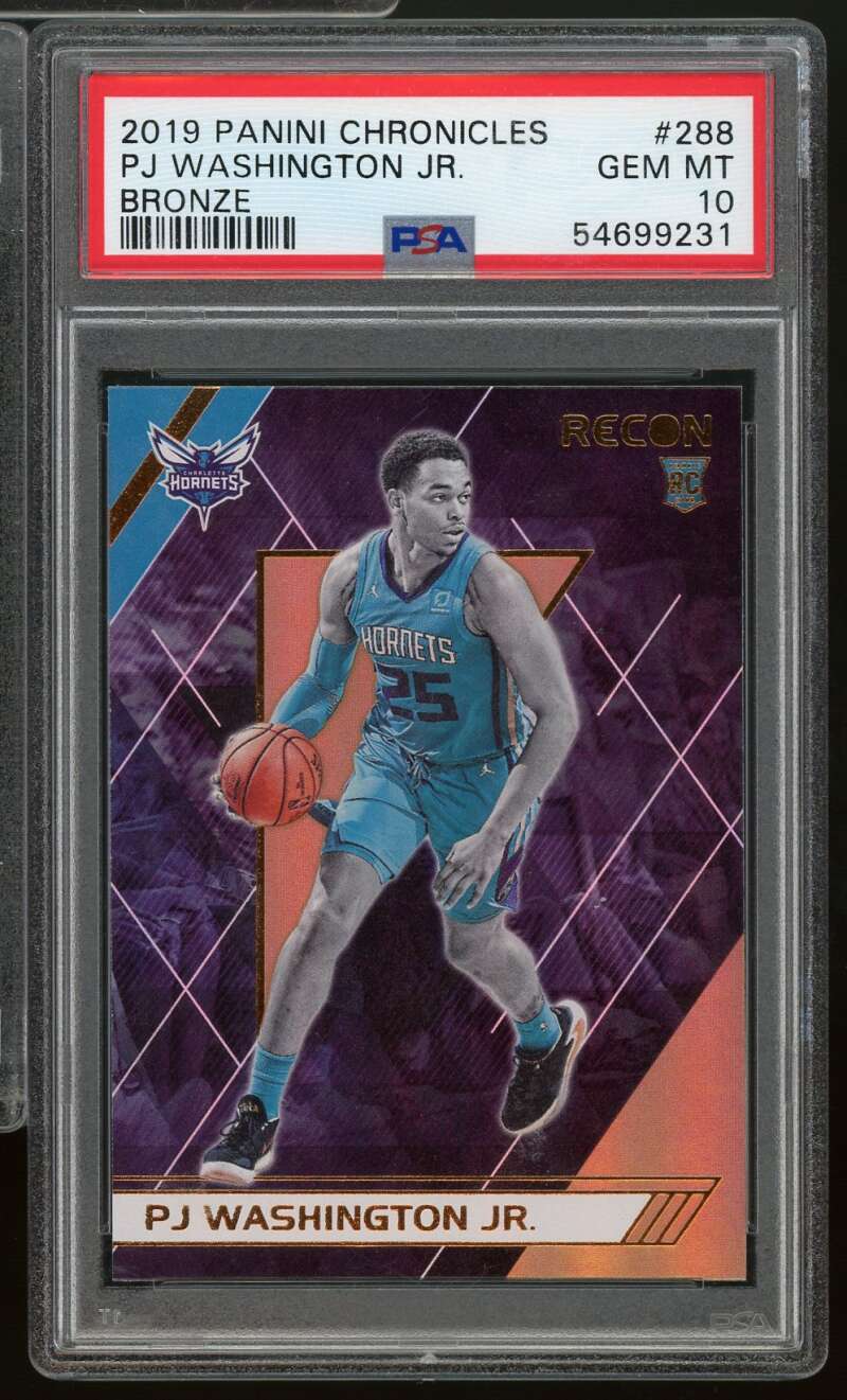 PJ Washington Jr. Rookie Card 2019-20 Panini Chronicles Bronze #288 PSA 10 Image 1