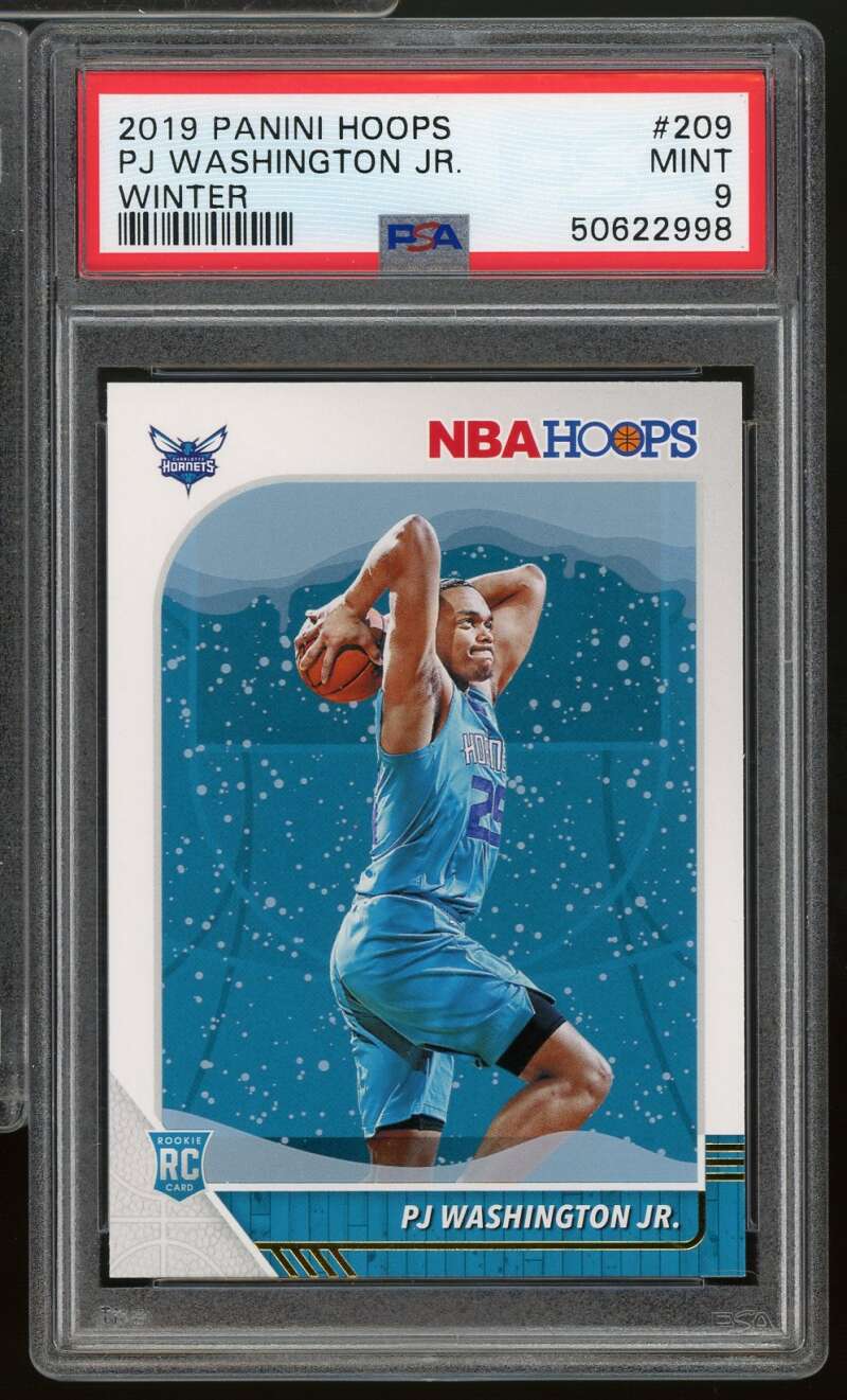 PJ Washington Jr. Rookie Card 2019-20 Panini Hoops Winter #209 PSA 9 Image 1