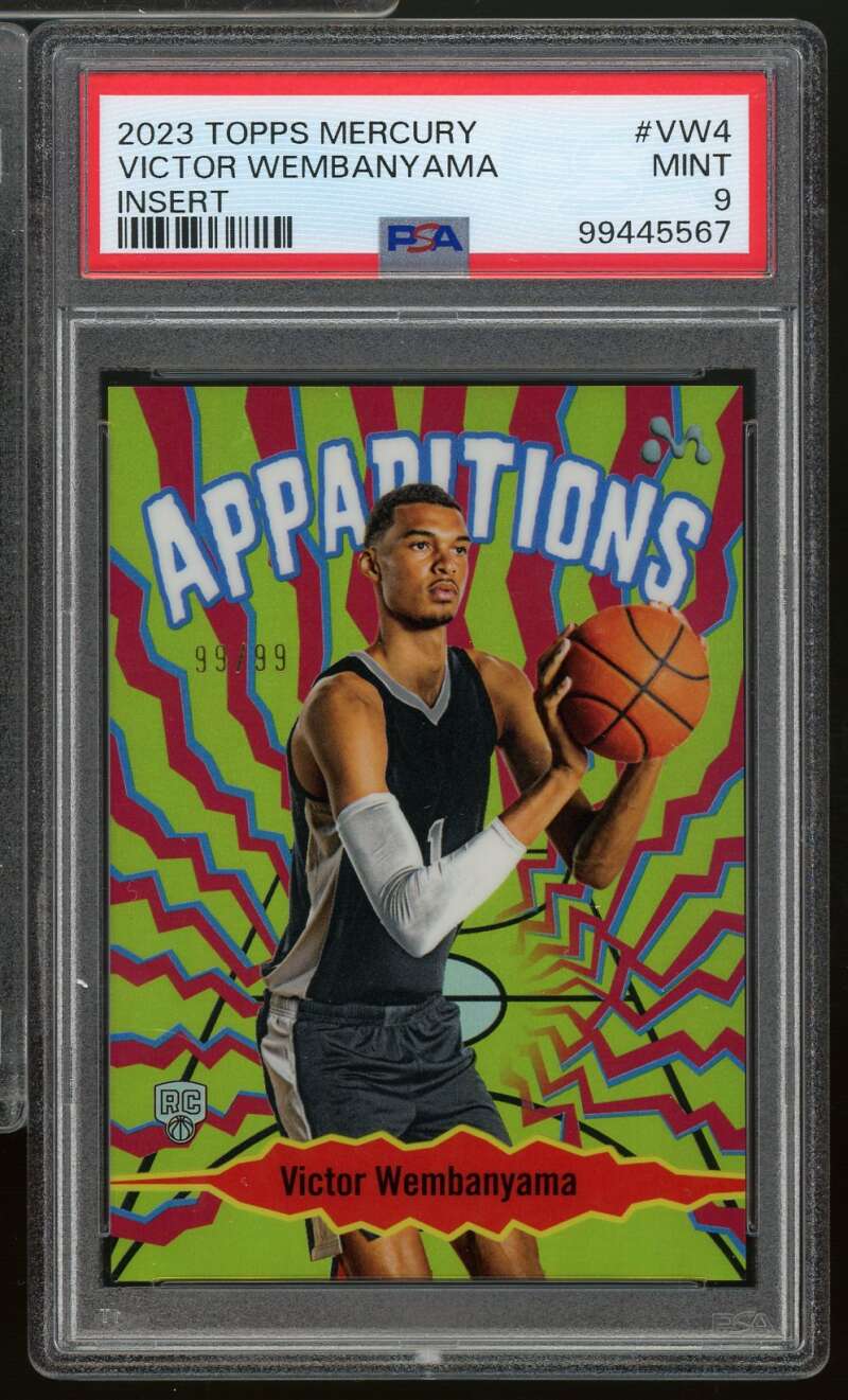 Victor Wembanyama Rookie 2023-24 Topps Mercury Insert (pop 4) (99/99) #VW4 PSA 9 Image 1