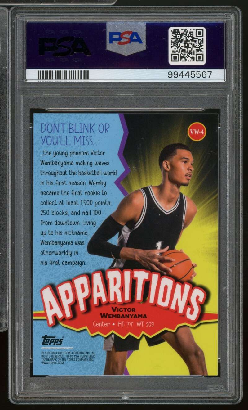 Victor Wembanyama Rookie 2023-24 Topps Mercury Insert (pop 4) (99/99) #VW4 PSA 9 Image 2