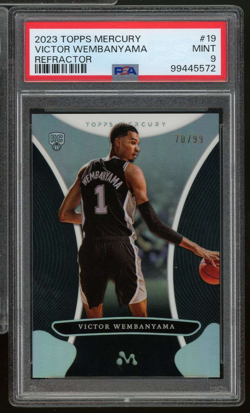 Victor Wembanyama Rookie Card 2023-24 Topps Mercury Refractor (20/99) #19 PSA 9 Image 1
