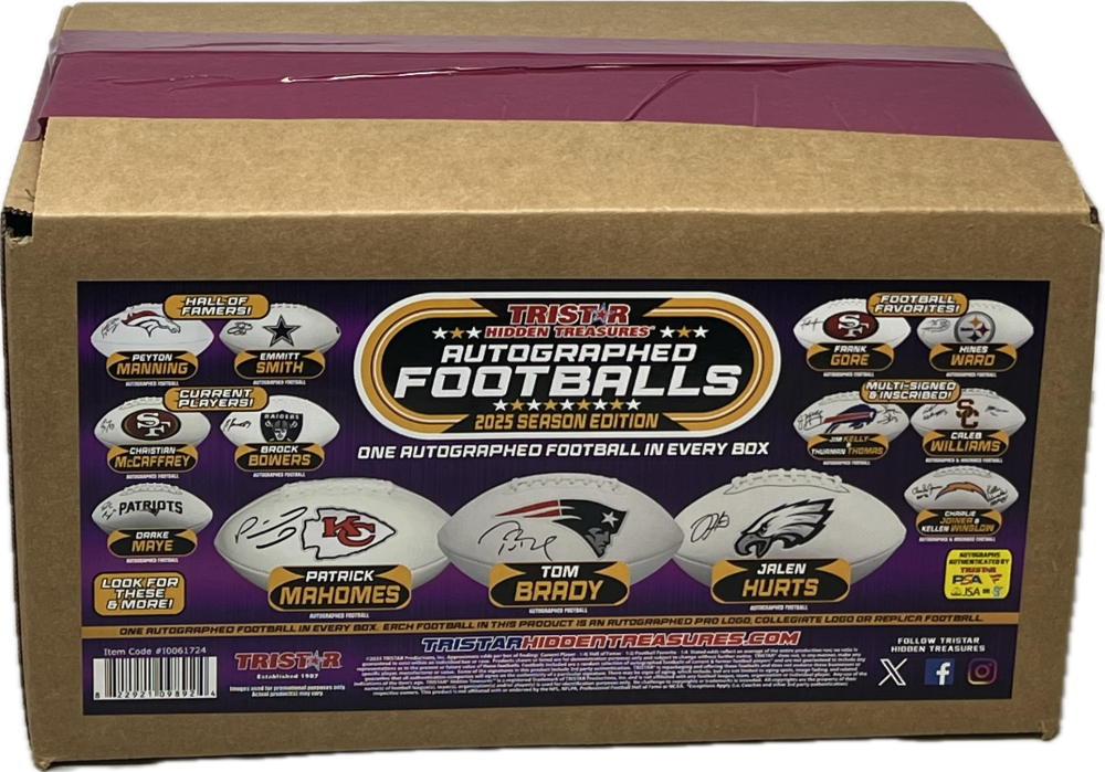 2025 TRISTAR Hidden Treasures Autographed Footballs Season Edition Box Image 2