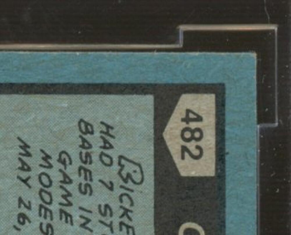 1980 Topps #482 Rickey Henderson Rookie Card BGS BCCG 10 Mint+ Image 8