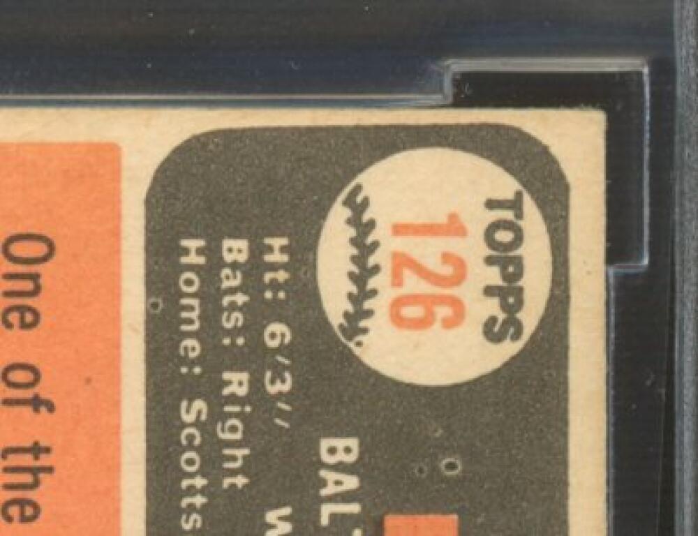 1966 Topps #126 Jim Palmer Rookie Card BGS BCCG 8 Excellent+ Image 8