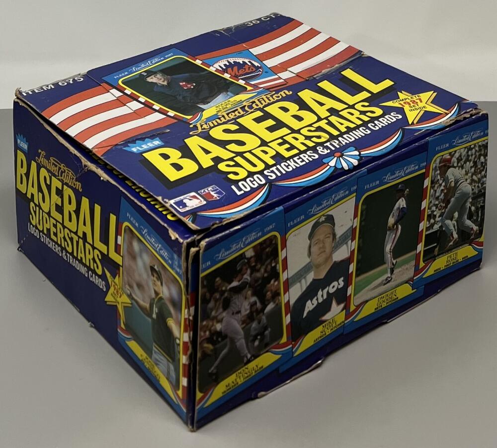 1987 Fleer Limited Edition Superstars Logo and Stickers Baseball Box SETS Image 1