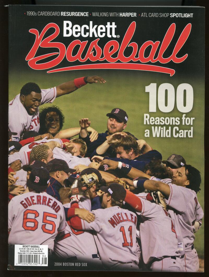 Current Beckett Baseball Monthly Price Guide Magazine November 2025 Reason For A Wild Card Image 1