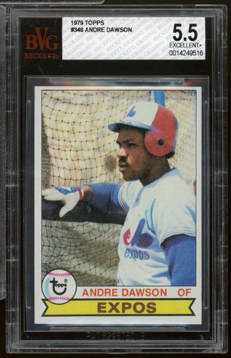 Andre Dawson Card 1979 Topps #348 PSA 5.5 Image 1
