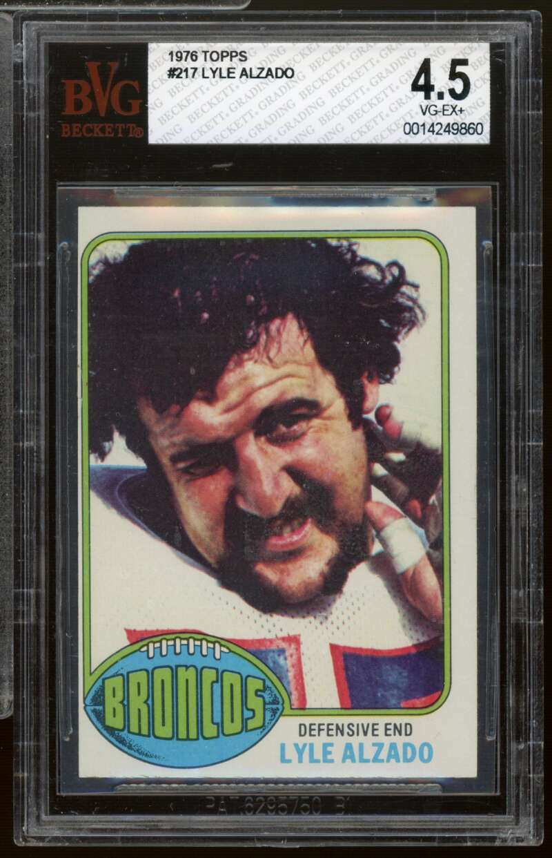 Lyle Alzado Card 1976 Topps #217 BVG 4.5 Image 1