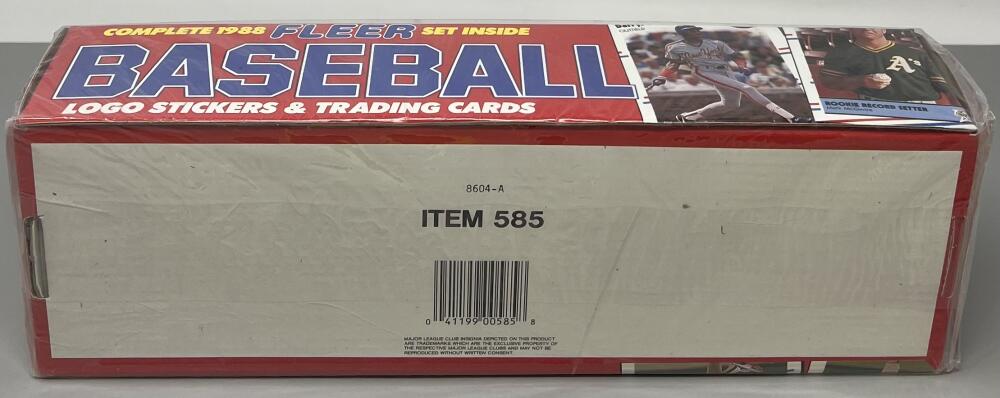 1988 Fleer Baseball Factory Set Image 3