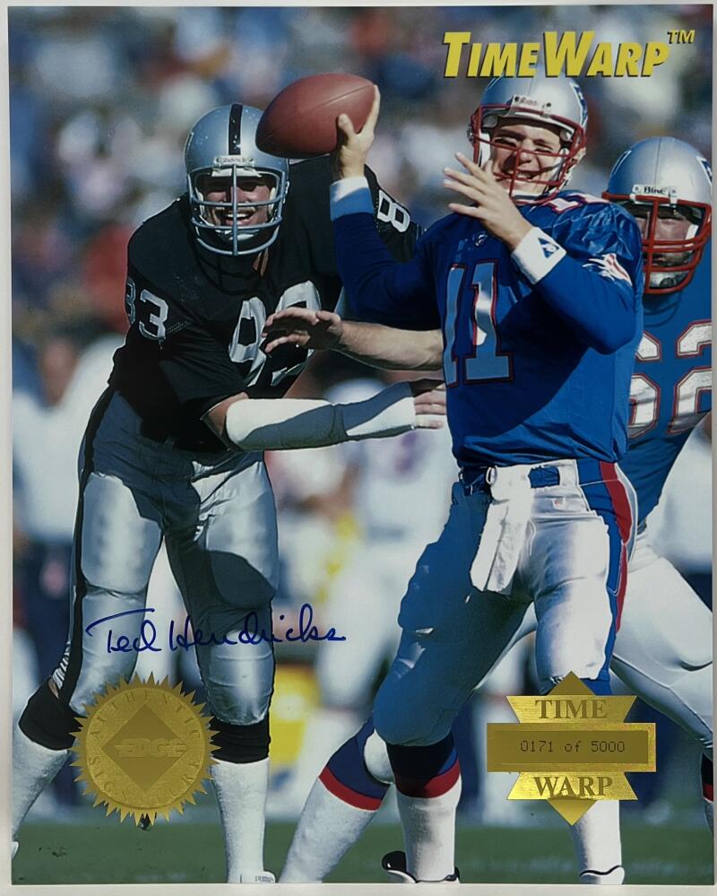 1995 Time Warp Autograph Signed Ted Hendricks 8x10 Photo Edge Authentic Signature Image 1