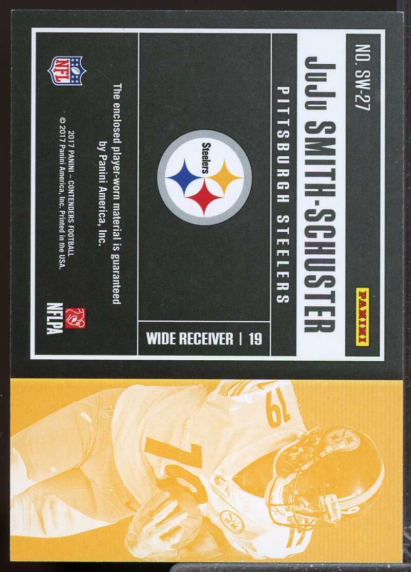 JuJu Smith-Schuster 2017 Panini Contenders Rookie Ticket Jersey Swatches #SW27  Image 2