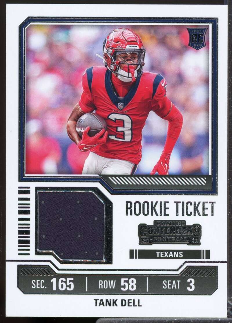 Tank Dell Card 2023 Panini Contenders Rookie Ticket Jersey Swatches #26  Image 1