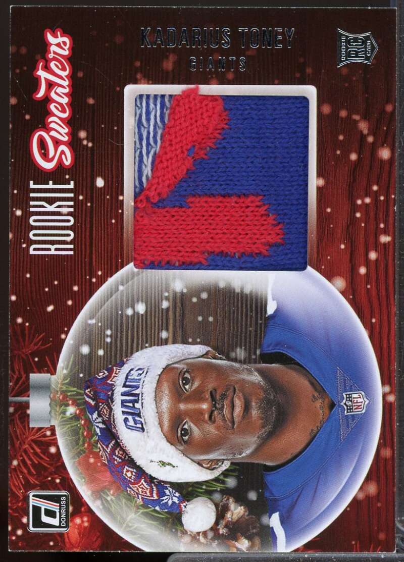 Kadarius Toney Card 2021 Donruss Rookie Holiday Sweater #14  Image 1