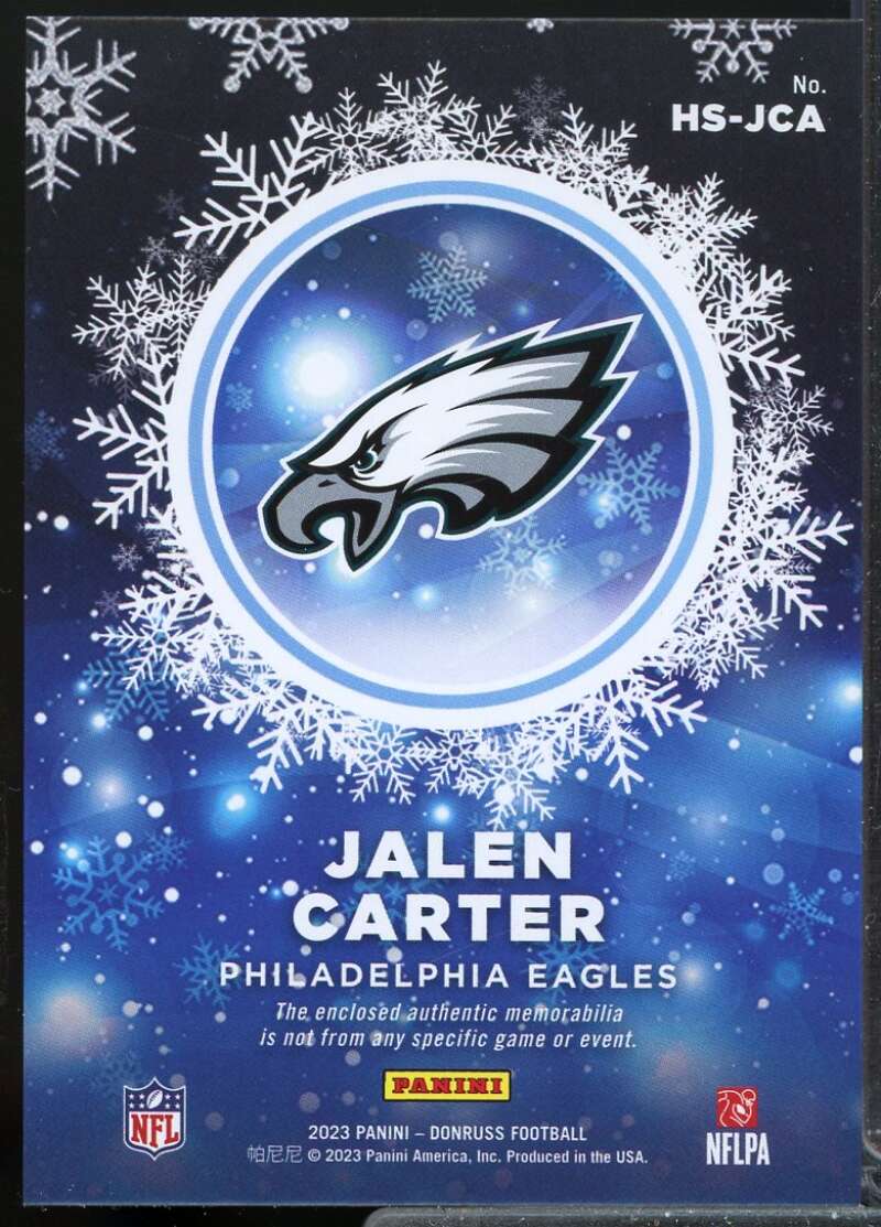 Jalen Carter Card 2023 Donruss Rookie Holiday Sweater #7  Image 2