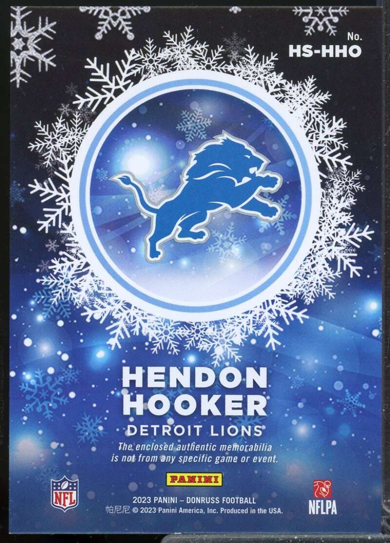 Hendon Hooker Card 2023 Donruss Rookie Holiday Sweater #23  Image 2