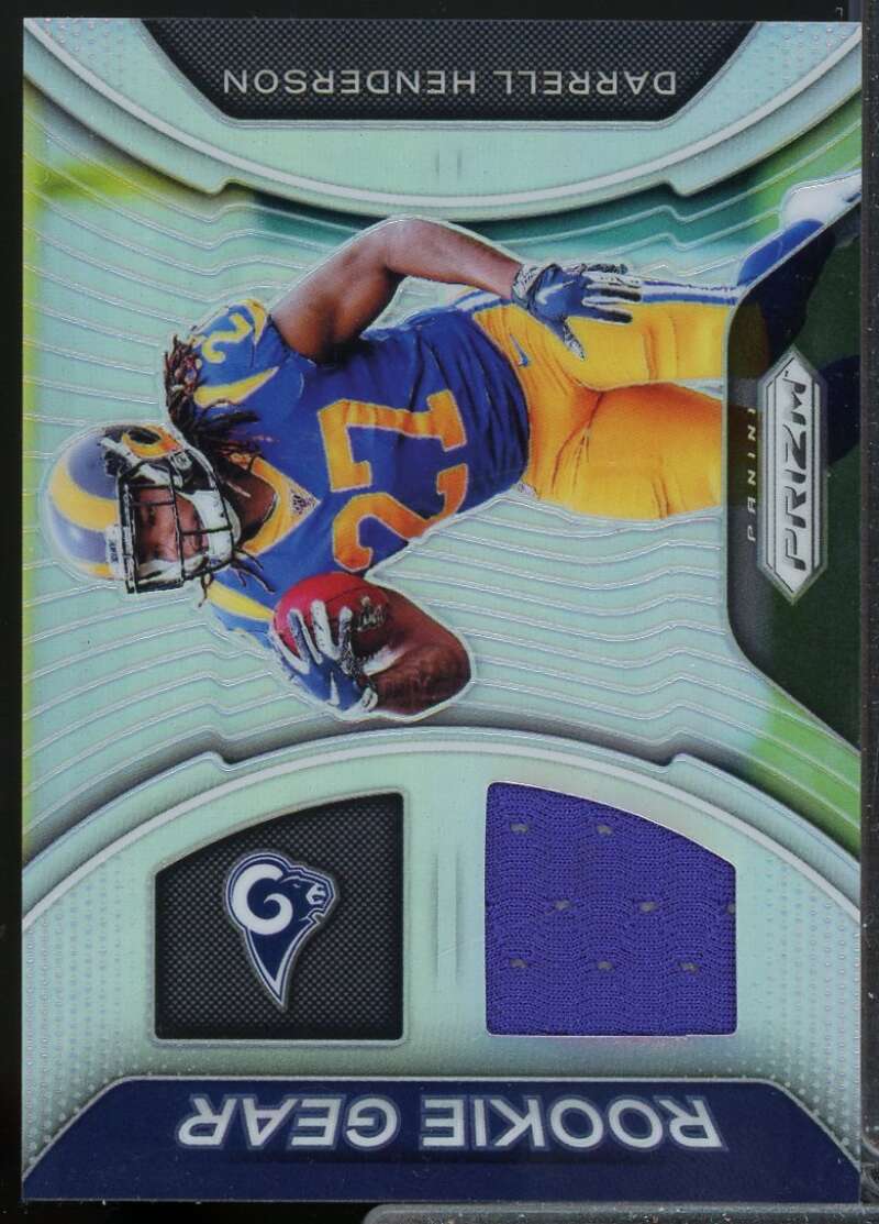 Darrell Henderson Card 2019 Panini Prizm Rookie Gear Jersey #13  Image 1