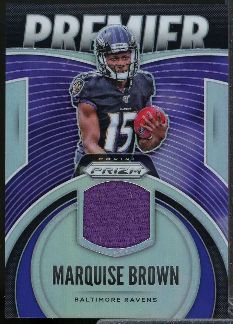 Marquise Brown Card 2019 Panini Prizm Premier Rookie Jerseys #17  Image 1