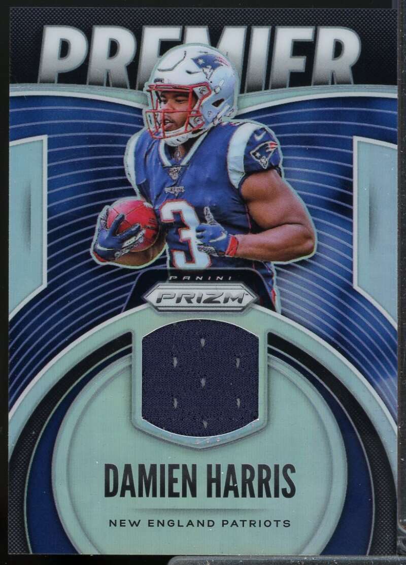 Damien Harris Card 2019 Panini Prizm Premier Rookie Jerseys #11  Image 1