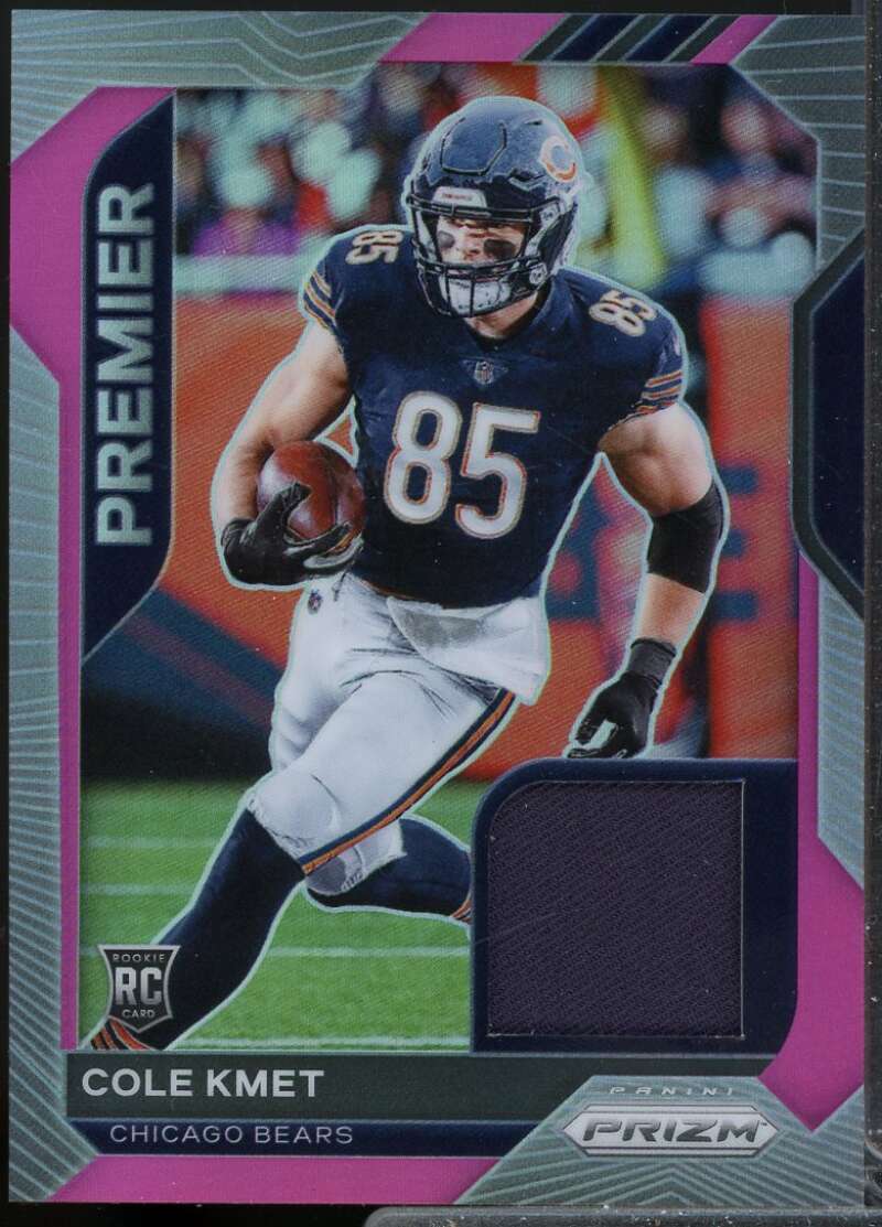 Cole Kmet Card 2020 Panini Prizm Premier Rookie Jerseys Pink #28  Image 1