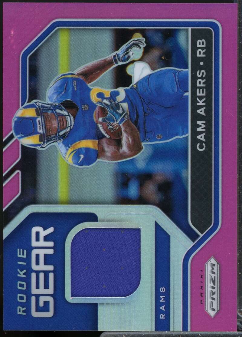 Cam Akers Card 2020 Panini Prizm Rookie Gear Jersey Pink #6  Image 1
