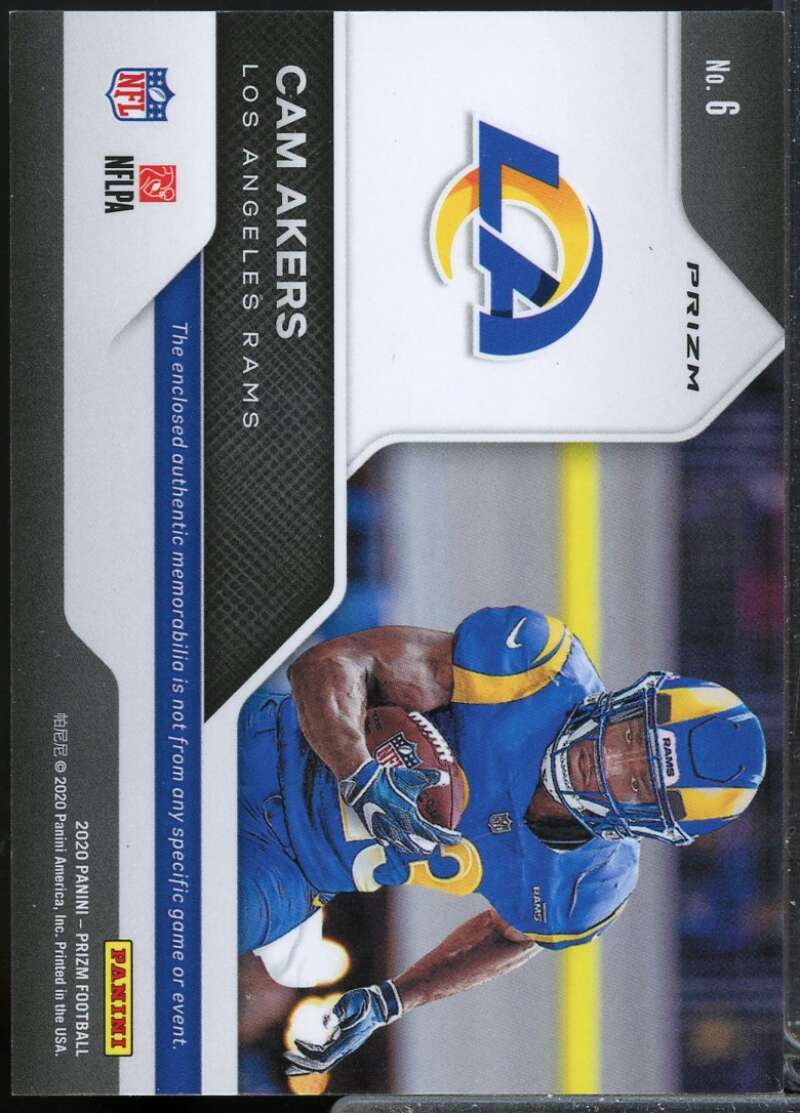 Cam Akers Card 2020 Panini Prizm Rookie Gear Jersey Pink #6  Image 2