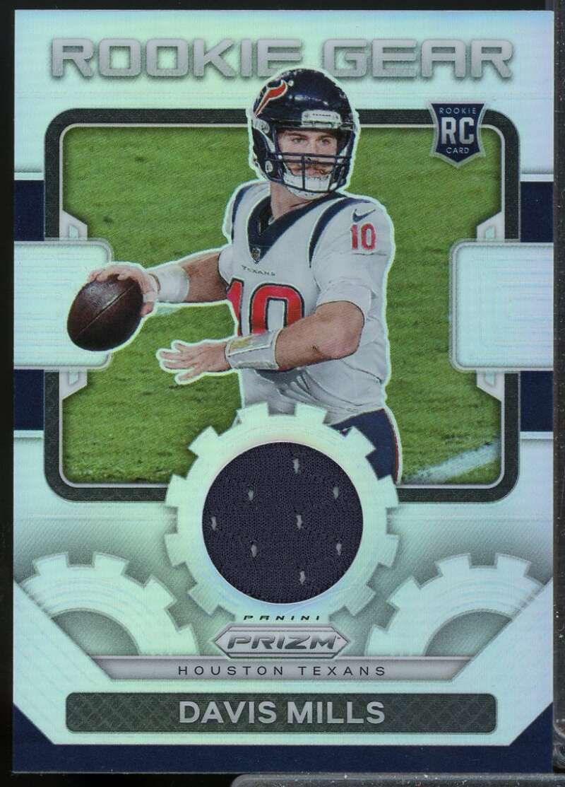 Davis Mills Card 2021 Panini Prizm Rookie Gear Jersey #22  Image 1