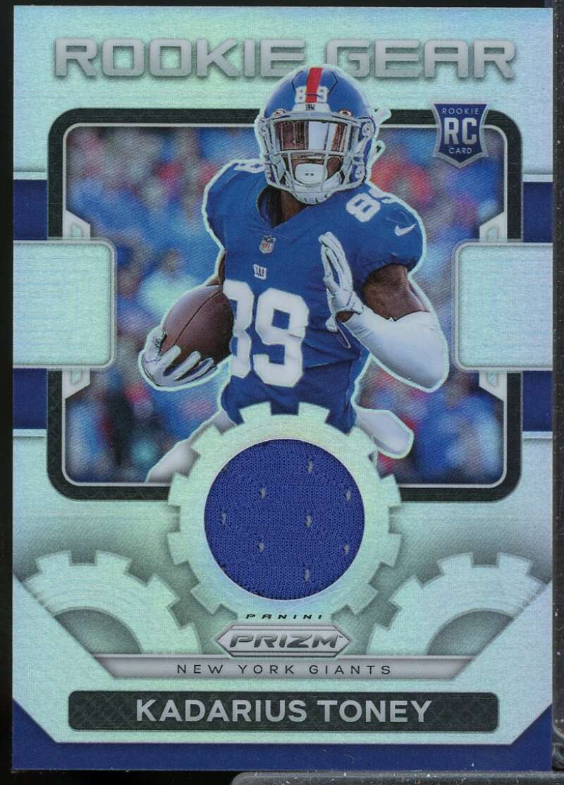 Kadarius Toney Card 2021 Panini Prizm Rookie Gear Jersey #12  Image 1