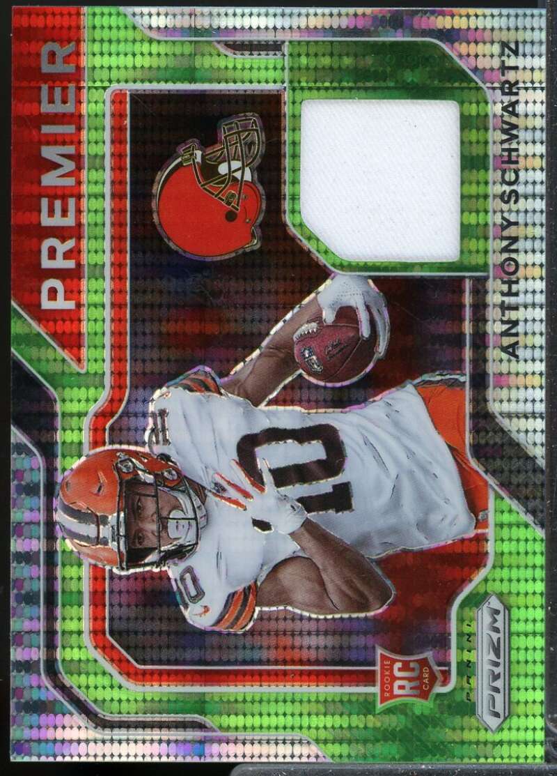 Anthony Schwartz 2021 Panini Prizm Premier Rookie Jerseys Neon Green Pulsar #21  Image 1