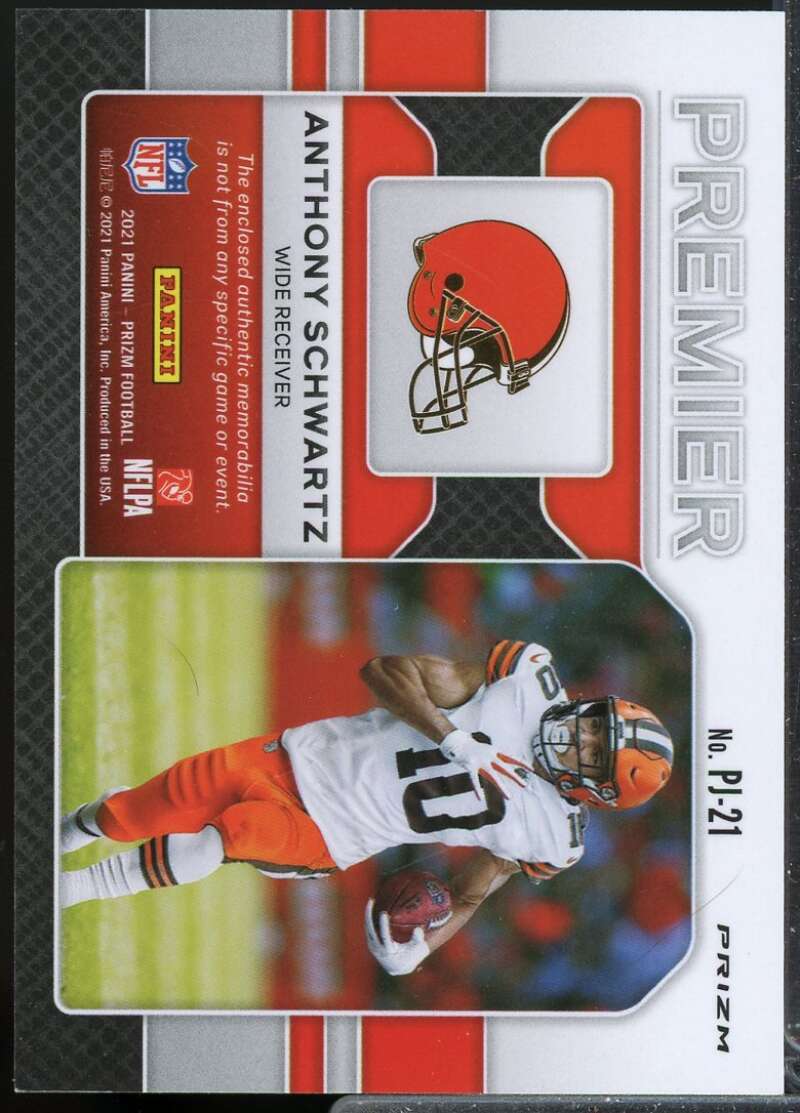 Anthony Schwartz 2021 Panini Prizm Premier Rookie Jerseys Neon Green Pulsar #21  Image 2