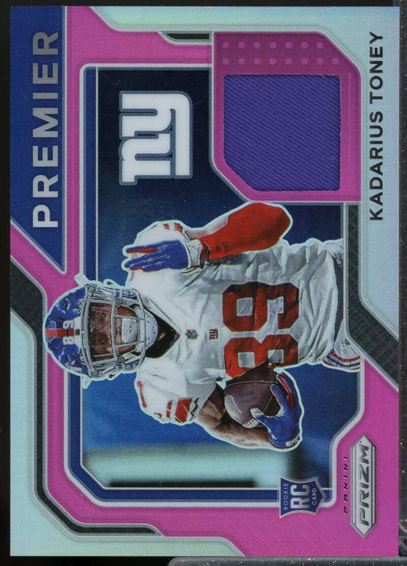 Kadarius Toney Card 2021 Panini Prizm Premier Rookie Jerseys Pink #12  Image 1