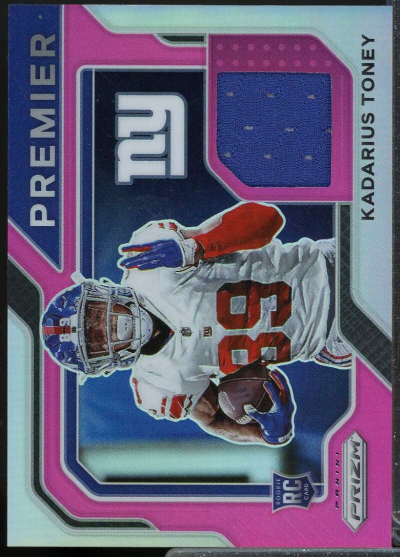 Kadarius Toney Card 2021 Panini Prizm Premier Rookie Jerseys Pink #12  Image 1