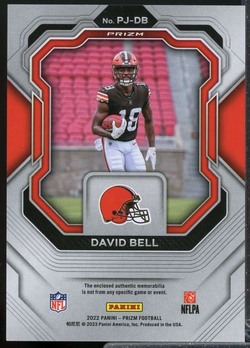 David Bell Card 2022 Panini Prizm Premier Rookie Jerseys #23  Image 2