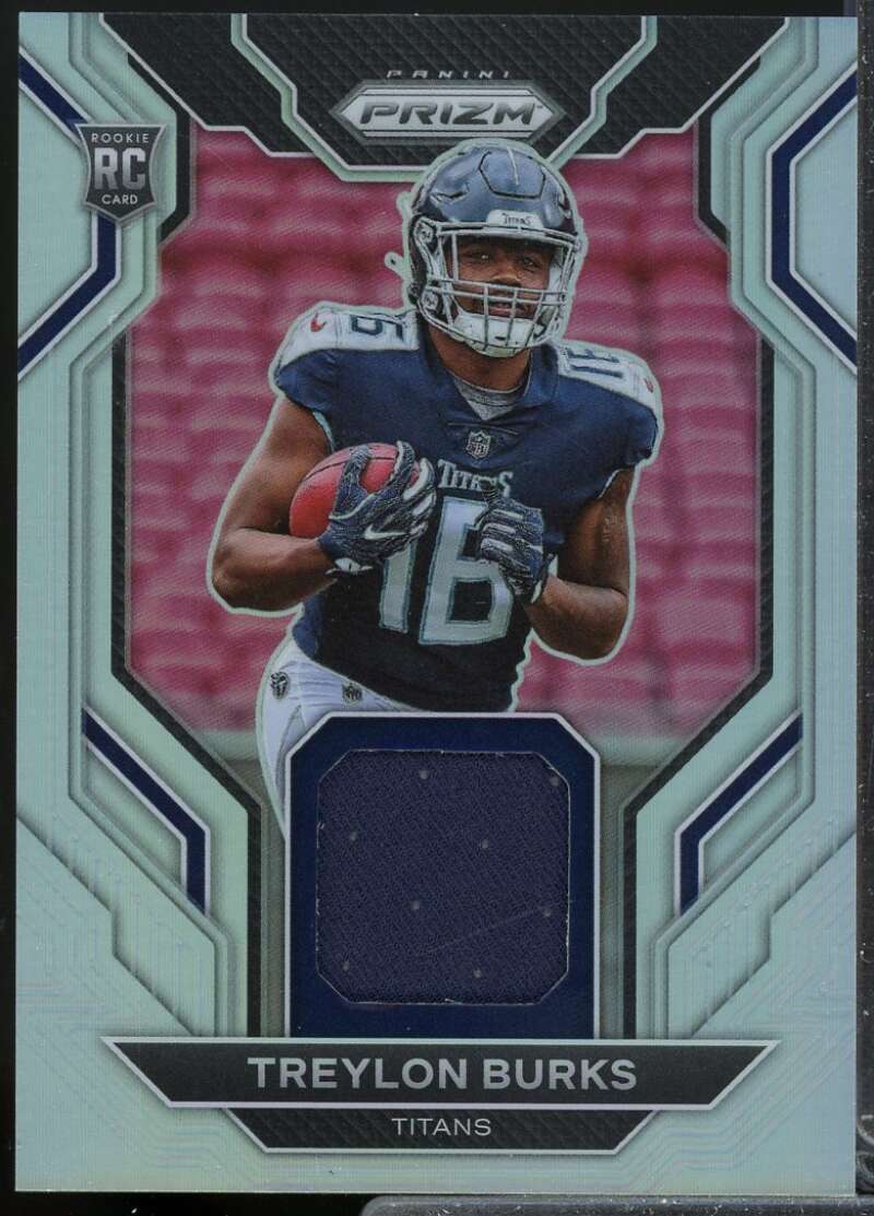 Treylon Burks Card 2022 Panini Prizm Rookie Gear Jersey #11  Image 1