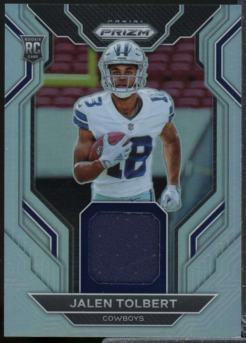 Jalen Tolbert Card 2022 Panini Prizm Rookie Gear Jersey #23  Image 1