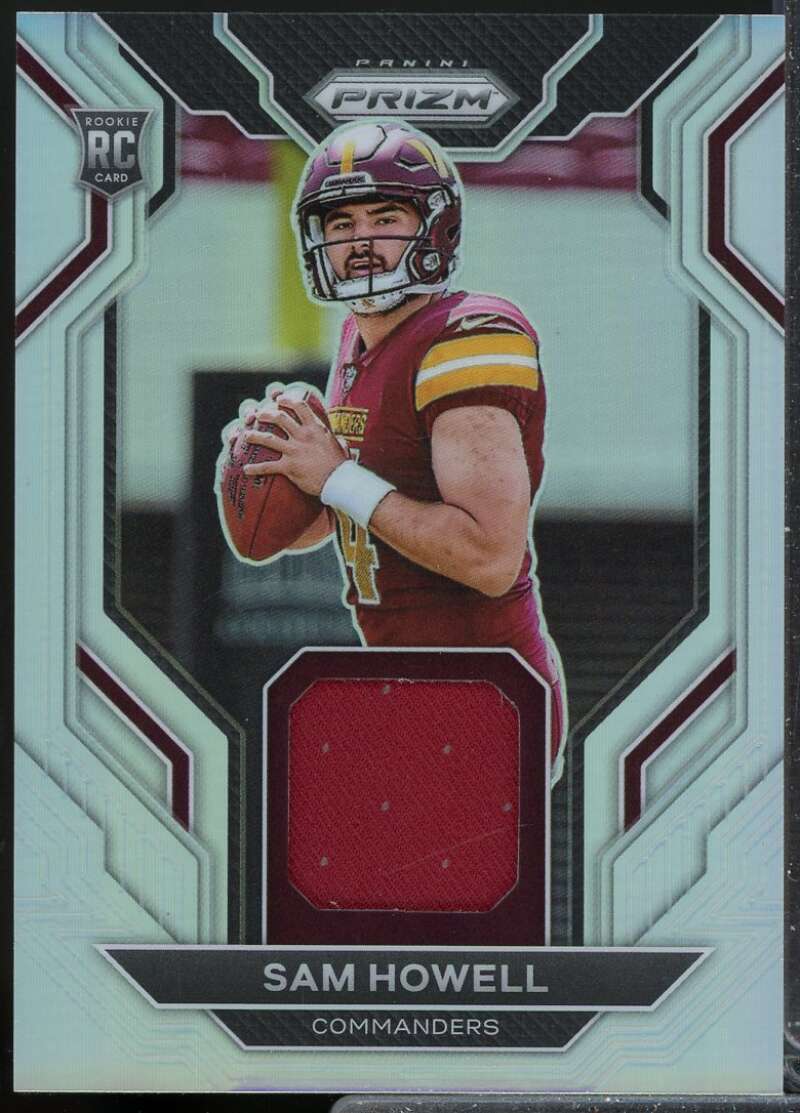 Sam Howell Card 2022 Panini Prizm Rookie Gear Jersey #5  Image 1