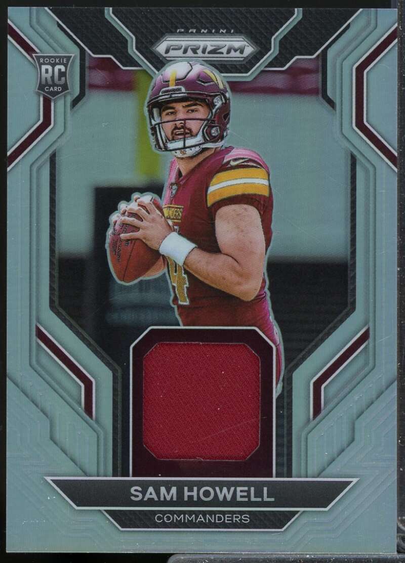 Sam Howell Card 2022 Panini Prizm Rookie Gear Jersey #5  Image 1