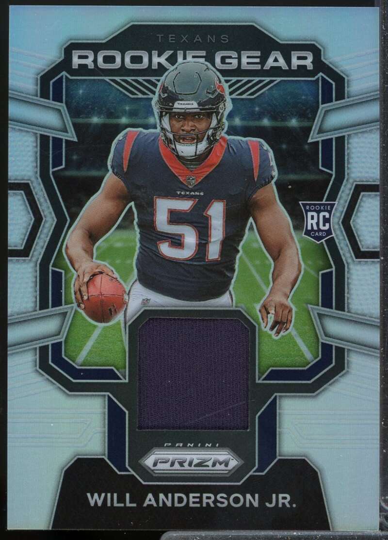 Will Anderson Jr. Card 2023 Panini Prizm Rookie Gear Jersey #16  Image 1