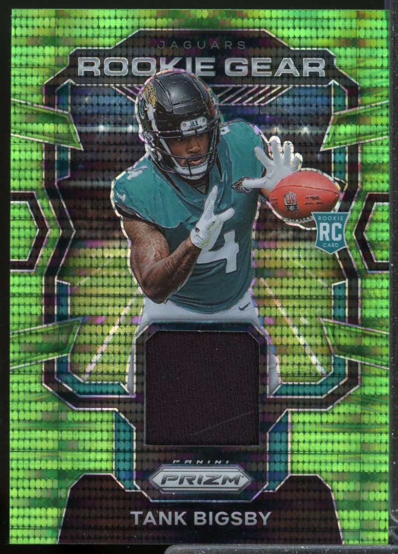 Tank Bigsby 2023 Panini Prizm Rookie Gear Jersey Prizms Neon Green Pulsar #29  Image 1