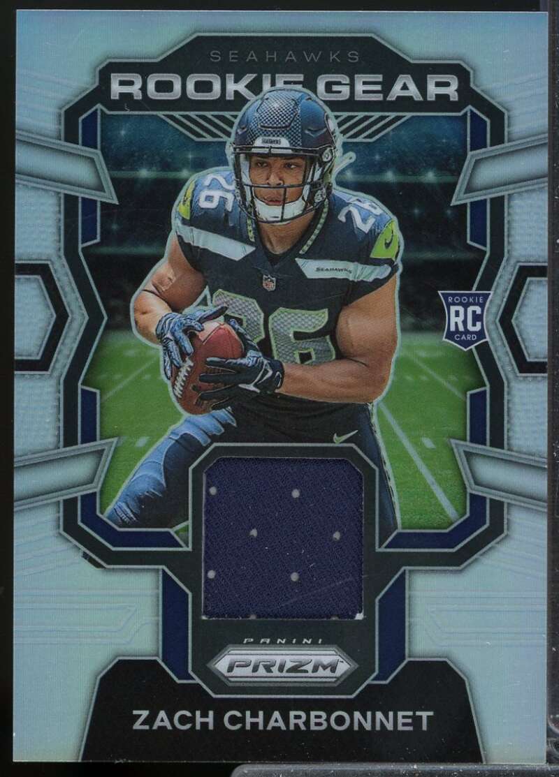Zach Charbonnet Card 2023 Panini Prizm Rookie Gear Jersey #8  Image 1