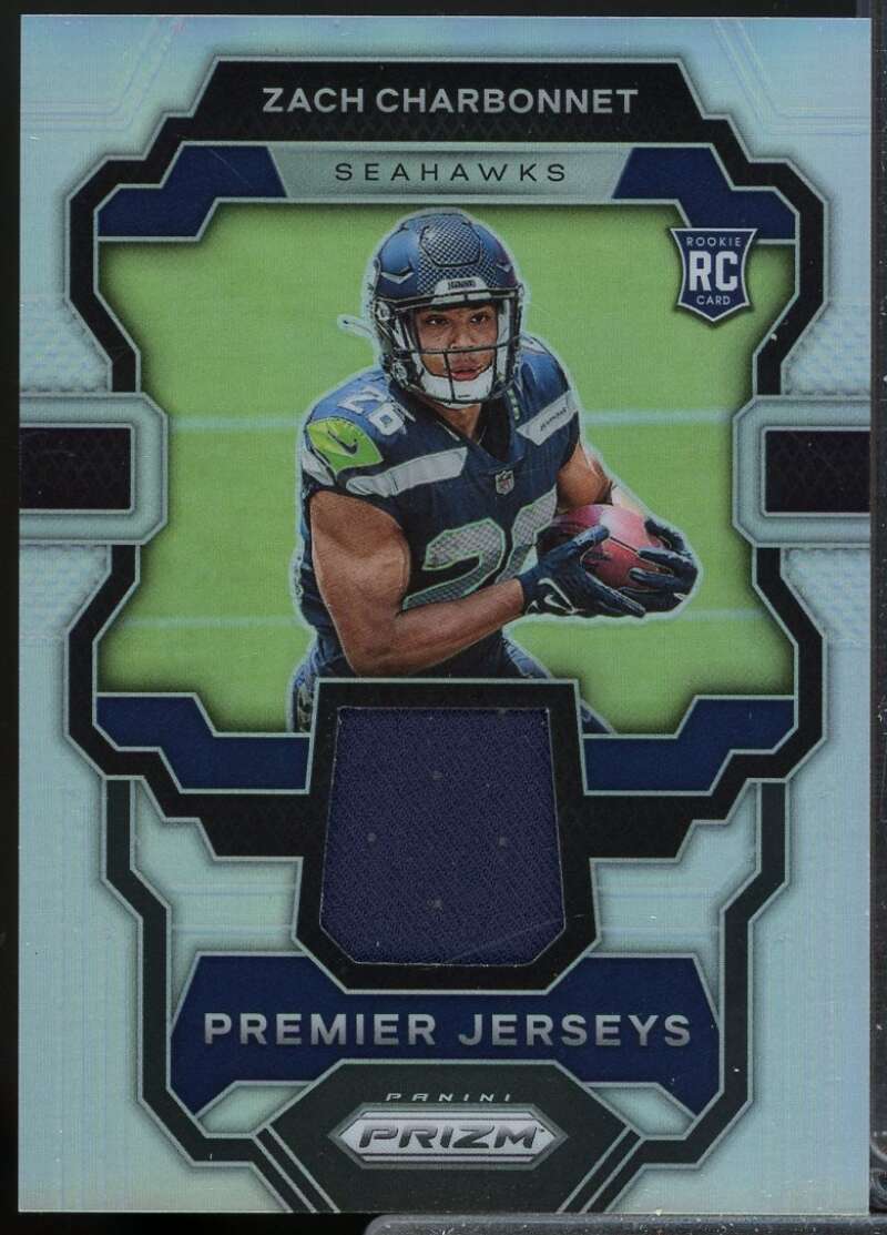 Zach Charbonnet Card 2023 Panini Prizm Premier Rookie Jerseys #8  Image 1