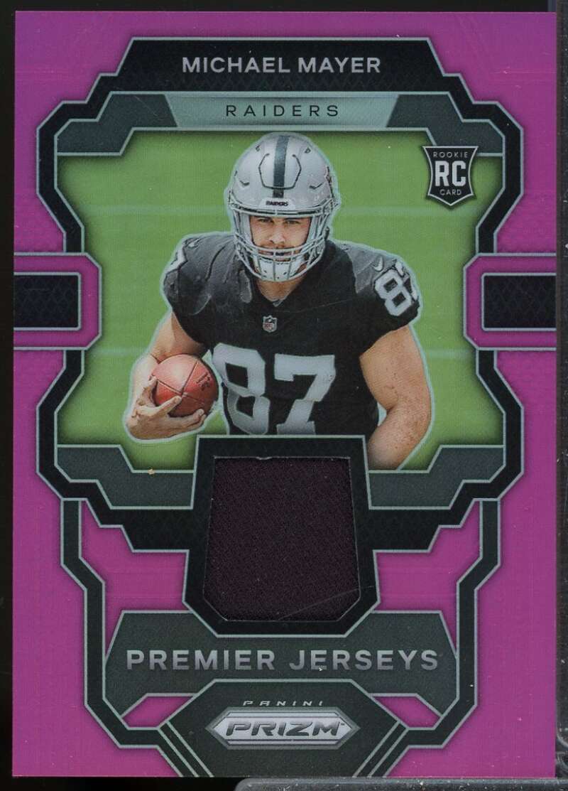 Michael Mayer Card 2023 Panini Prizm Premier Rookie Jerseys Pink #19  Image 1