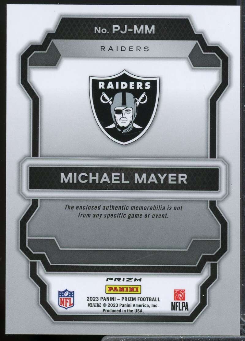 Michael Mayer Card 2023 Panini Prizm Premier Rookie Jerseys Pink #19  Image 2